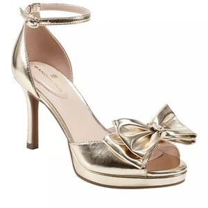 Bandolino Women's KISSLY Gold Heeled Sandals Women’s Size 9.5